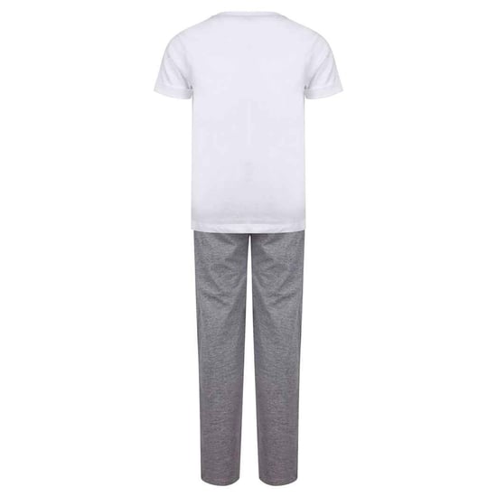Towel City Pyjamaset kinder-/kidsheide (Wit/Heathergrijs) - Image 2