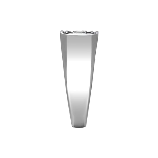 Mens Stainless Steel Embossed Dad Ring - Image 3