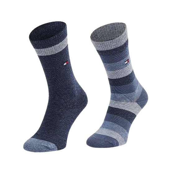 Tommy Hilfiger Sokken met effen strepen voor kinderen (set van 2) (NAVY/BLAUW) - Image 1