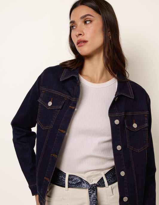 Boxy Denim Jacket - Image 4