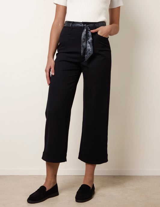 Scarf Belt Trousers - Image 2
