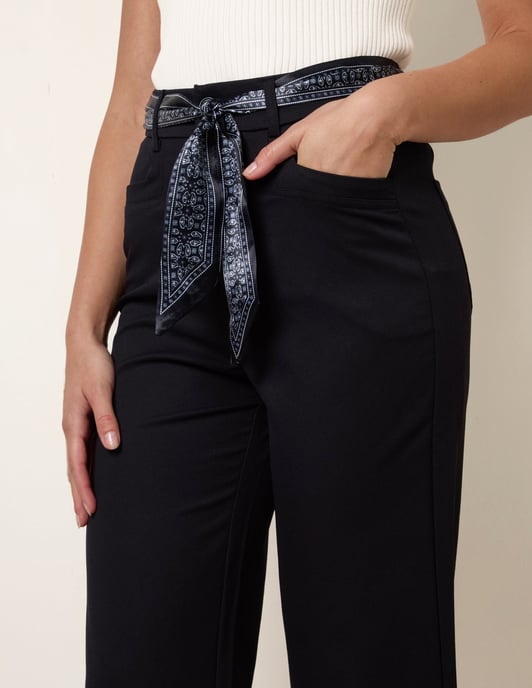 Scarf Belt Trousers - Image 3