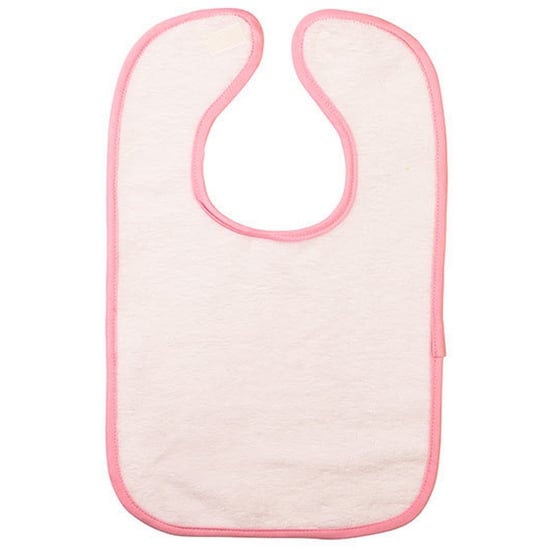 ARTG Baby Babiezz All-Over Sublimation Bib (White/Light Pink) - Image 1