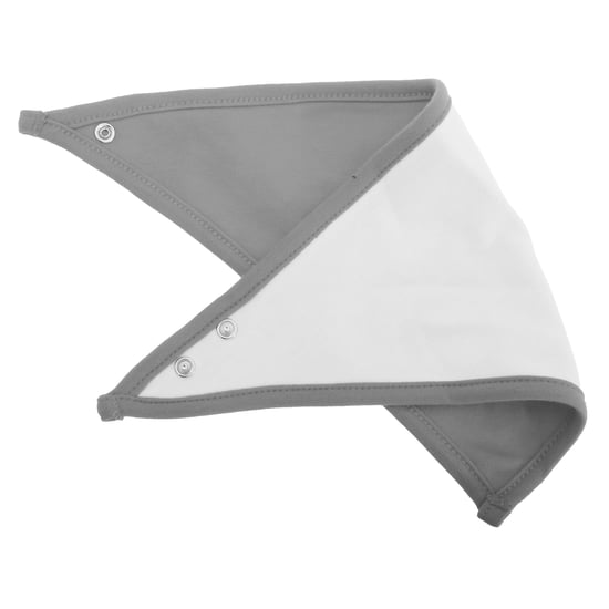 Babybugz Bandana-slabbetje voor baby's (Wit/Heathergrijs) - Image 2