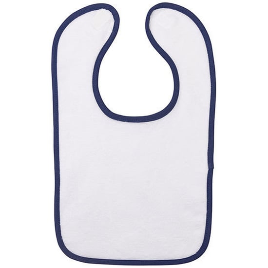 ARTG Baby Babiezz All-over Sublimatie Slabbetje (Witte/franse marine) - Image 1