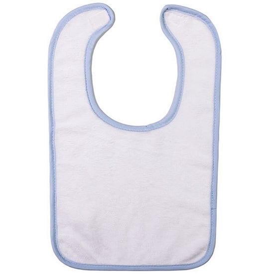 ARTG Baby Babiezz All-over Sublimatie Slabbetje (Wit/lichtblauw) - Image 1