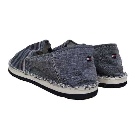 Tommy Hilfiger Heren Gestreepte Espadrilles (Marine/Grijs) - Image 2