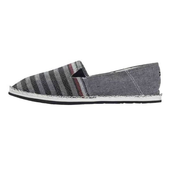 Tommy Hilfiger Heren Gestreepte Espadrilles (Marine/Grijs) - Image 3