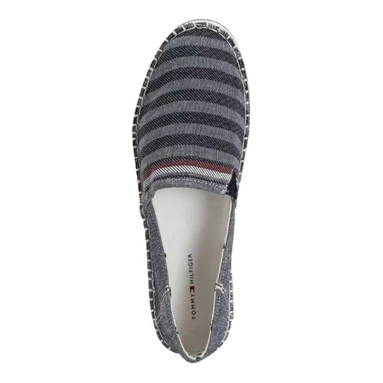 Tommy Hilfiger Heren Gestreepte Espadrilles (Marine/Grijs) - Image 4