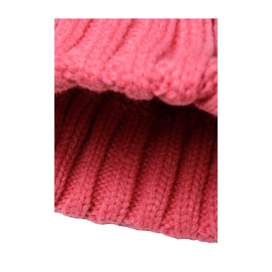 Minoti Meisjes Pom Pom gebreide kabel muts (Roze) - Image 3