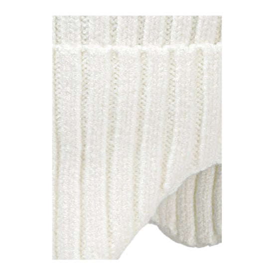 Minoti Meisjes Pom Pom Ribbed Beanie Set (Set van 2) (Wit/Roze) - Image 2