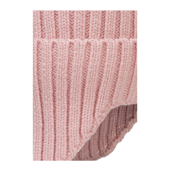 Minoti Meisjes Pom Pom Ribbed Beanie Set (Set van 2) (Wit/Roze) - Image 3