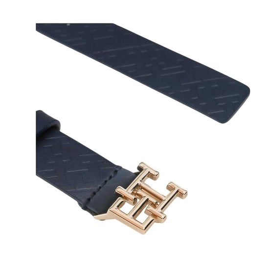 Tommy Hilfiger Dames/Dames Metalen Logo Varkensleren Riem (Marineblauw/Goud) - Image 2