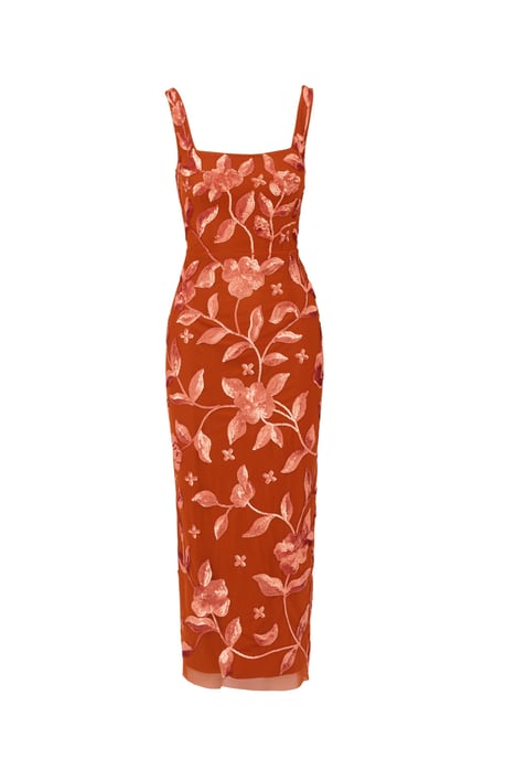 Bead Square Neck Dress - Image 5