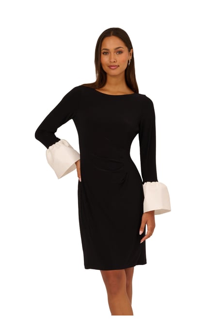 Short Dress With Cuff Detail - Image 3