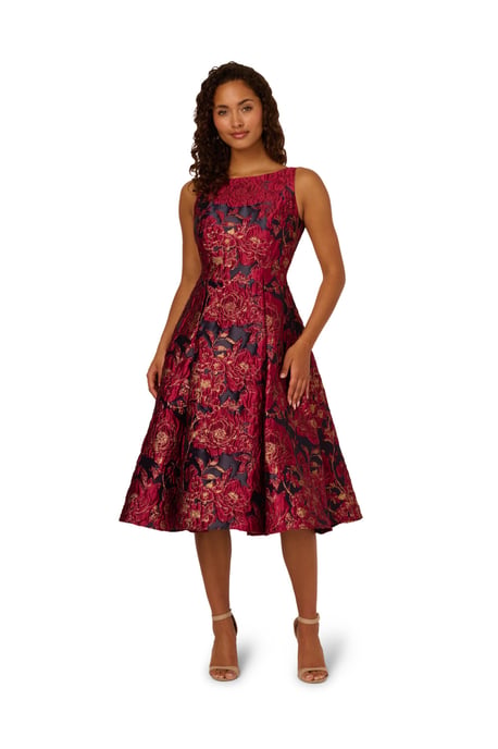 Boat Neck Midi Dress - Image 3