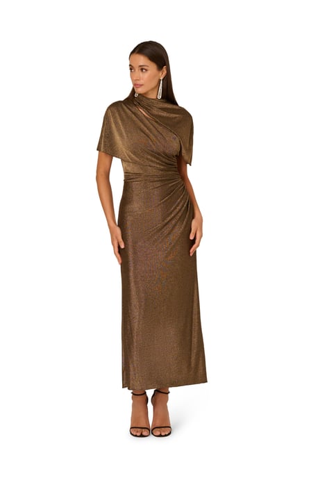 Metallic Knit Long Dress - Image 3