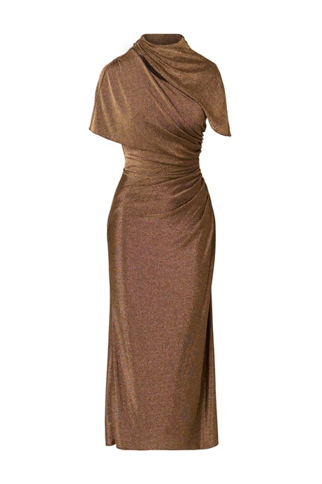 Metallic Knit Long Dress - Image 5
