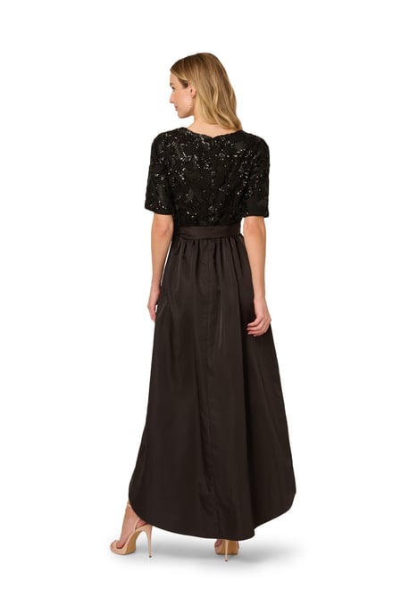 Studio Sequin Combo Taffeta Gown - Image 2