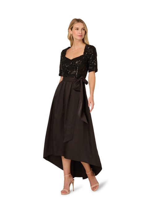 Studio Sequin Combo Taffeta Gown - Image 3