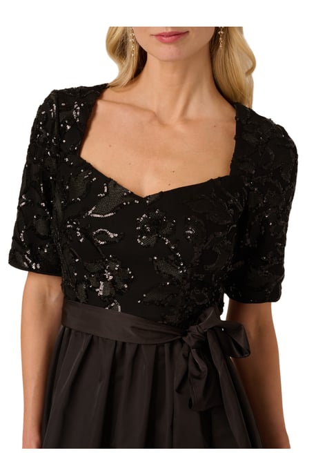 Studio Sequin Combo Taffeta Gown - Image 4