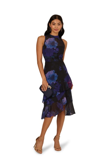 Halter Glitter Midi Dress - Image 1