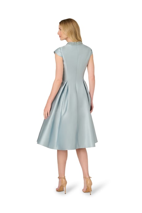 Key Hole Mikado Midi Dress - Image 2