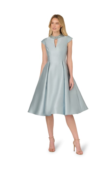 Key Hole Mikado Midi Dress - Image 3