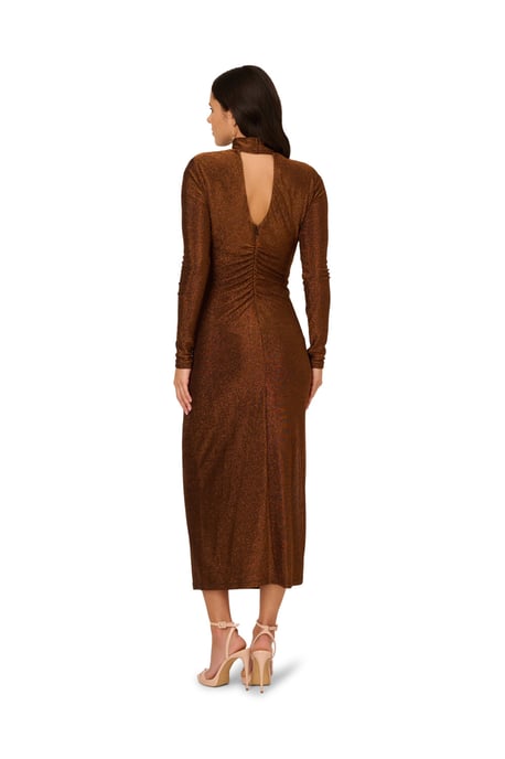 Metallic Knit Midi Dress - Image 2