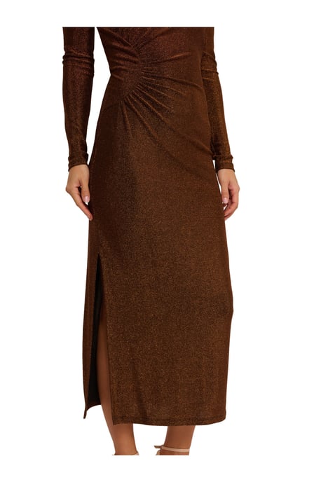 Metallic Knit Midi Dress - Image 4