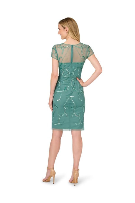 Studio Bead Mesh Sheath Dress - Image 2