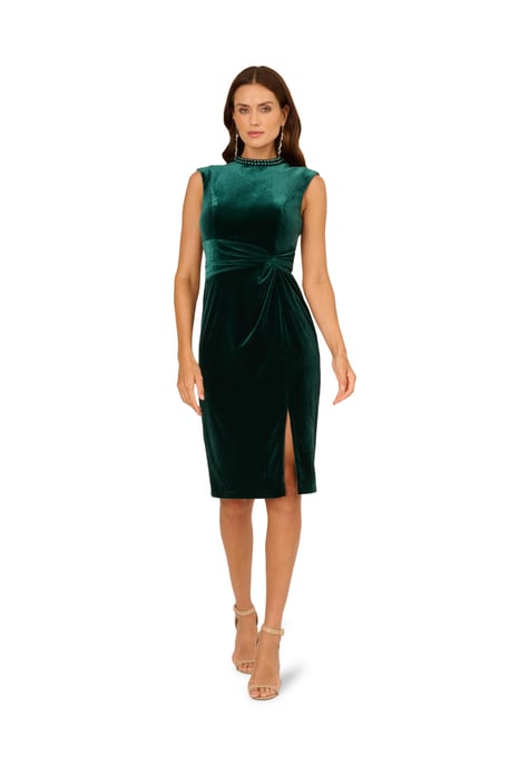 Mock Neck Midi Dress - Image 3
