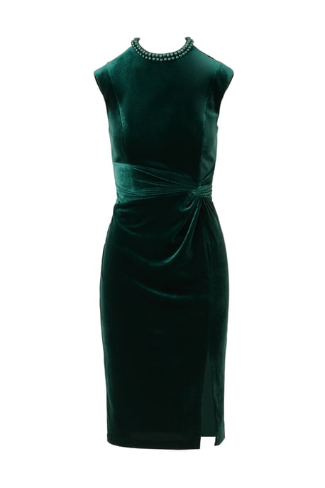 Mock Neck Midi Dress - Image 5