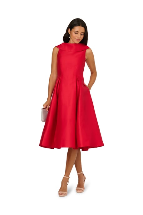 Roll Neck Mikado Dress - Image 1