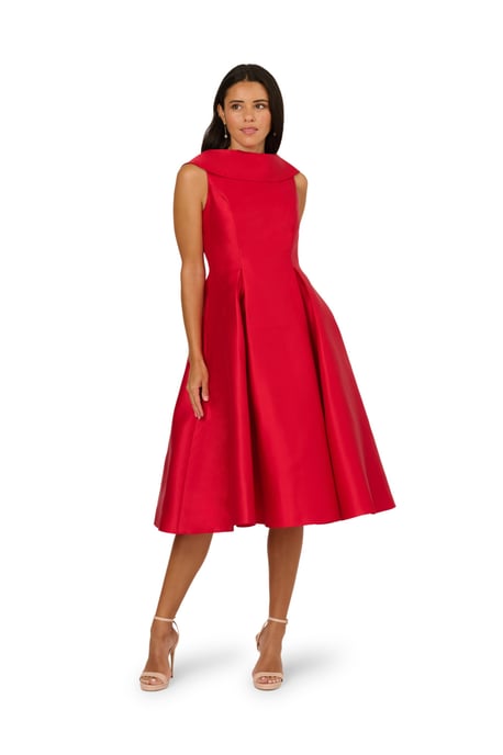 Roll Neck Mikado Dress - Image 3