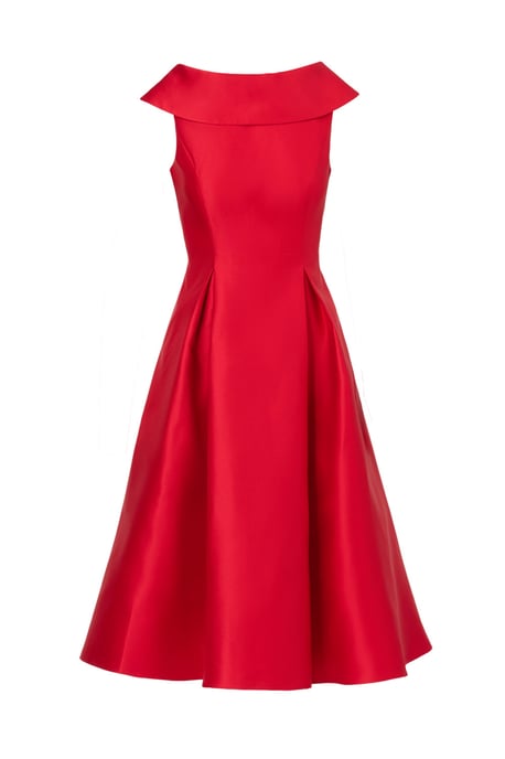 Roll Neck Mikado Dress - Image 5