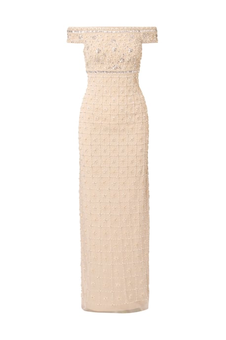 Bead Pearl Column Dress - Image 5