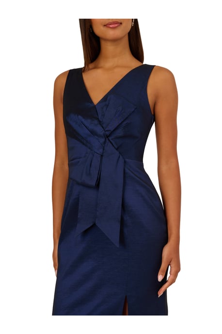 Stretch Taffeta Bow Gown - Image 4