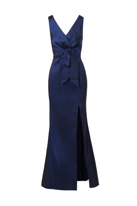 Stretch Taffeta Bow Gown - Image 5