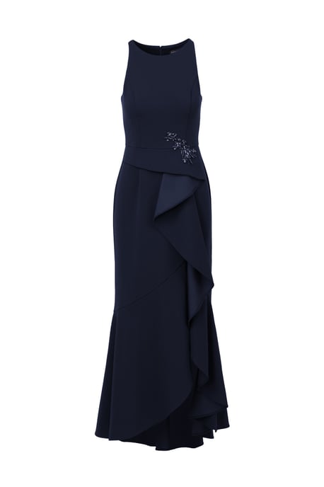 Studio Beaded Crepe Halter Gown - Image 5