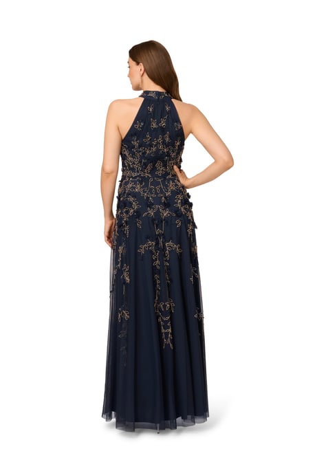 Beaded Petal Long Dress - Image 2