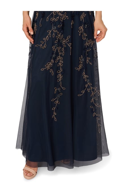 Beaded Petal Long Dress - Image 4
