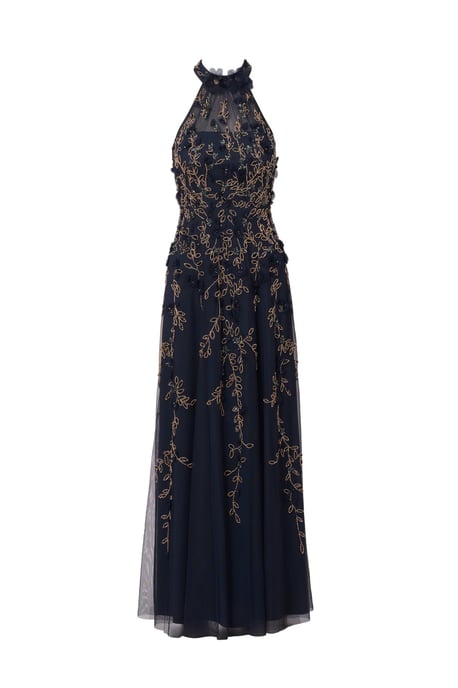 Beaded Petal Long Dress - Image 5