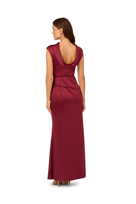 Satin Crepe Midi Dress - Image 2