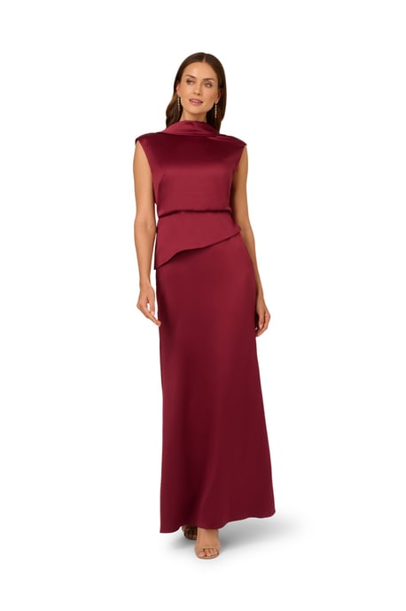 Satin Crepe Midi Dress - Image 3