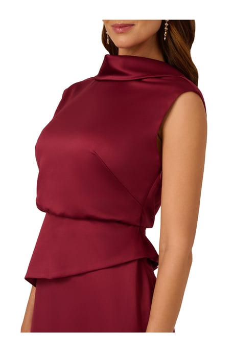 Satin Crepe Midi Dress - Image 4