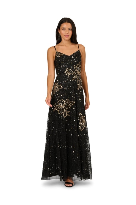 Bead Mesh Flower Dress - Image 3