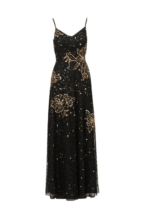 Bead Mesh Flower Dress - Image 5