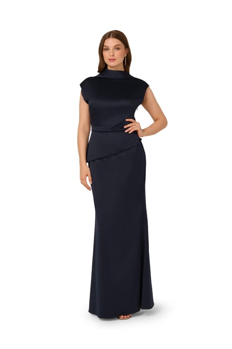 Satin Crepe Midi Dress - Image 3