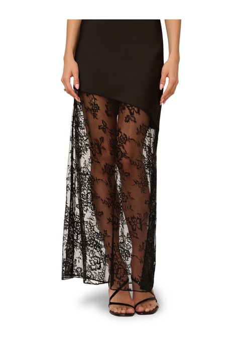Stretch Satin Long Dress - Image 4